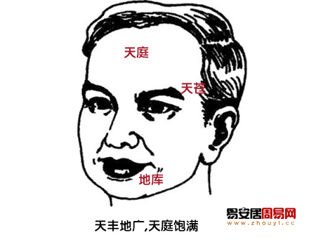 天豐地廣,天庭飽滿