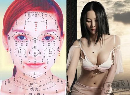 痣的位置與命運圖,面相痣圖解,克夫女人面相痣