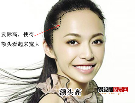 額頭高的女人面相圖解