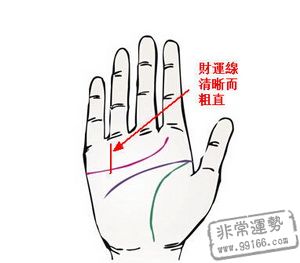 手相,財運線,男人手相